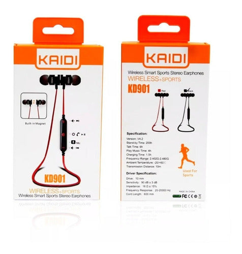 Fone De Ouvido Esportivo Bluetooth Kaidi Kd901 Corrida Sport